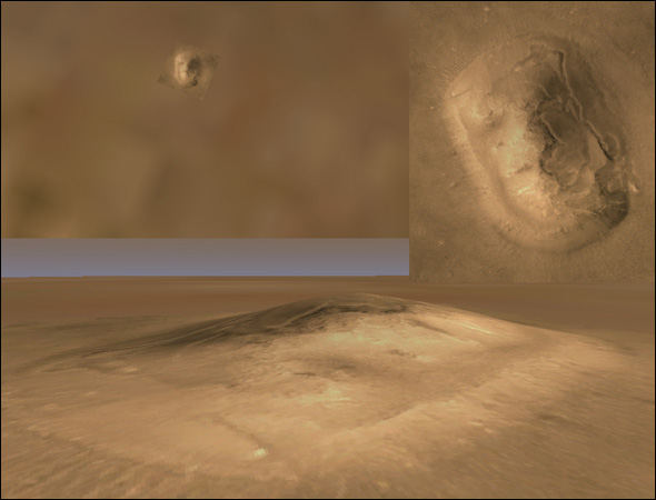 وجه بشري على سطح المريخ...23
